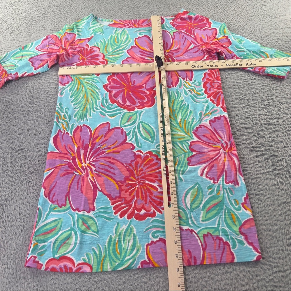 Lilly Pulitzer Dress Womens Small Multicolor Floral Cassie T Shirt Colorfull - Picture 7 of 9